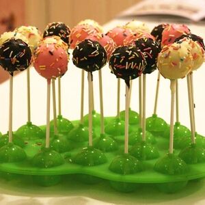 20 holes Lollipop mold cake pops chocolate candy silicone maker baking tool